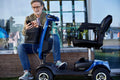 Metro Mobility 4-Wheel Mobility Scooter, Pneumatic Tires, Easy Charge and Automatic Braking System - Blue (Free 2 Years Warranty)
