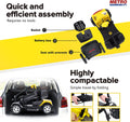 Metro Mobility 4-Wheel Mobility Scooter, Flat Free Tires, and Automatic Braking System - Yellow (FREE Seat Cushion with Strap)
