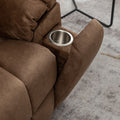 Castle Lift Chair for Big, 26 Inch Wide Seat with Heat and Massage, Hidden Cup Holder, Brown ‪(FREE 2 Years Warranty)