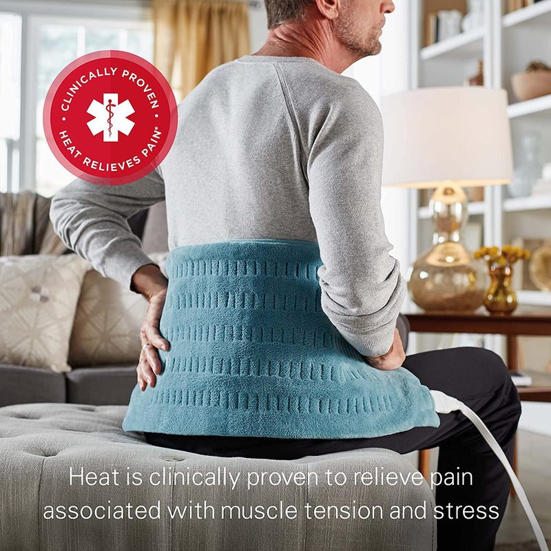 Heating Pad for Back, Neck, and Shoulder Pain Relief with Auto Shut Off, Extra Large 12 x 24"