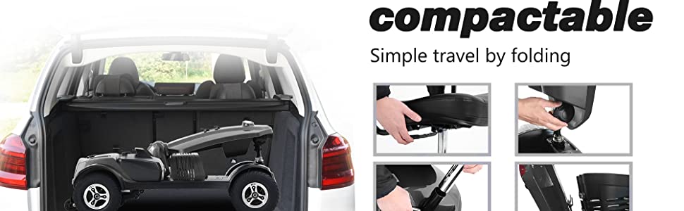 Metro Mobility Patriot Mobility Scooter, 300 Lbs, 10 Miles