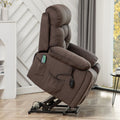 This lift chair has a bearing capacity of 350 lbs and is specifically designed for elderly individuals who may require assistance when getting up or sitting down. The chair provides a safe and comfortable way to transition between positions, reducing the risk of falls or injury.