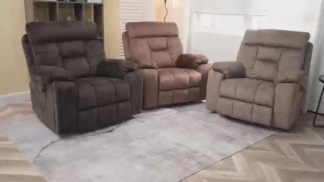 Castle Lift Chair, 26 Inch Extra Wide Seat, Brown (Free 2 Years Warranty)