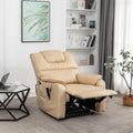 SleepingTitan Lift Chair, Extra Wide with Dual Motor, 180° Lay Flat Recliner, Heat and Massage, Beige ‪(FREE 2 Years Warranty)