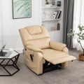 SleepingTitan Lift Chair, Extra Wide with Dual Motor, 180° Lay Flat Recliner, Heat and Massage, Beige ‪(FREE 2 Years Warranty)