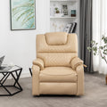 SleepingTitan Lift Chair, Extra Wide with Dual Motor, 180° Lay Flat Recliner, Heat and Massage, Beige ‪(FREE 2 Years Warranty)