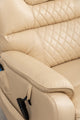 SleepingTitan Lift Chair, Extra Wide with Dual Motor, 180° Lay Flat Recliner, Heat and Massage, Beige ‪(FREE 2 Years Warranty)