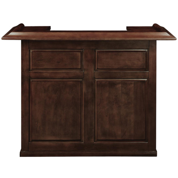 Dry Bar Cabinet 60 Inch Solid Wood - Cappuccino