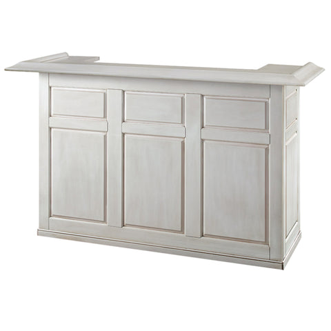 Dry Bar Cabinet 72 Inch Solid Wood - Antique White