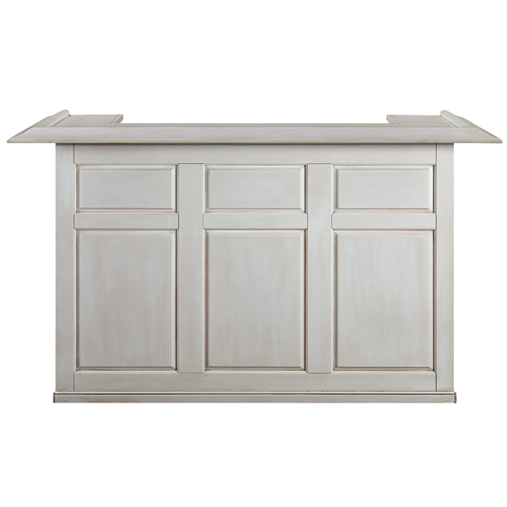 Dry Bar Cabinet 72 Inch Solid Wood - Antique White