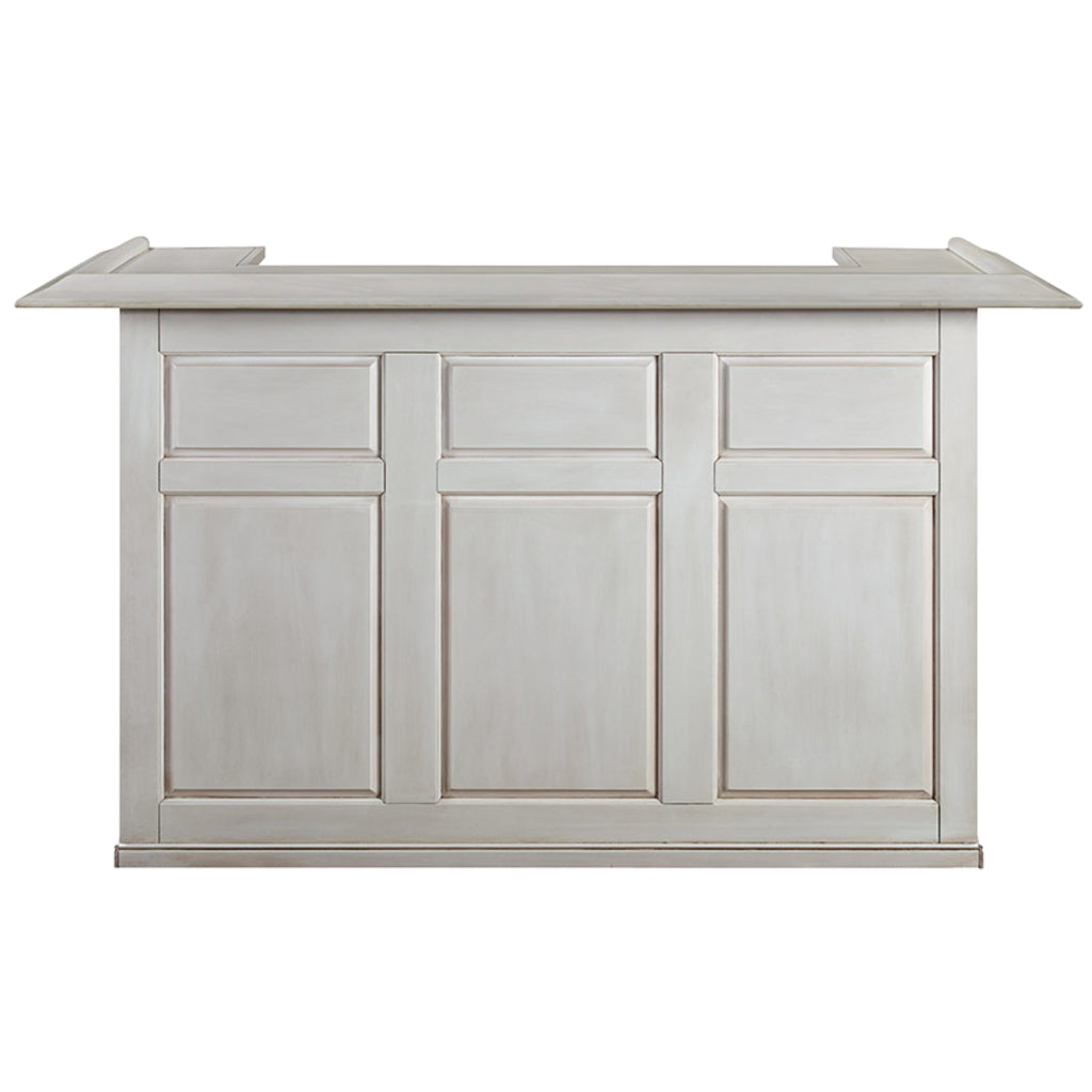 Dry Bar Cabinet 72 Inch Solid Wood - Antique White