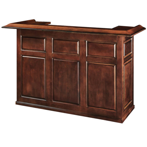 Dry Bar Cabinet 72 Inch Solid Wood - Chestnut