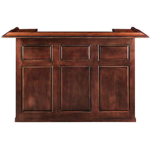 Dry Bar Cabinet 72 Inch Solid Wood - Chestnut
