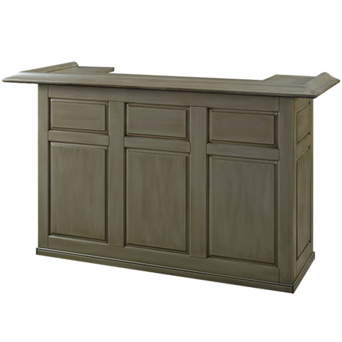 Dry Bar Cabinet 72 Inch Solid Wood, Slate
