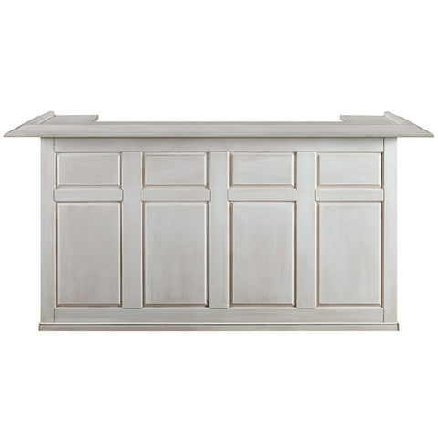Dry Bar Cabinet 84 Inch Solid Wood - Antique White