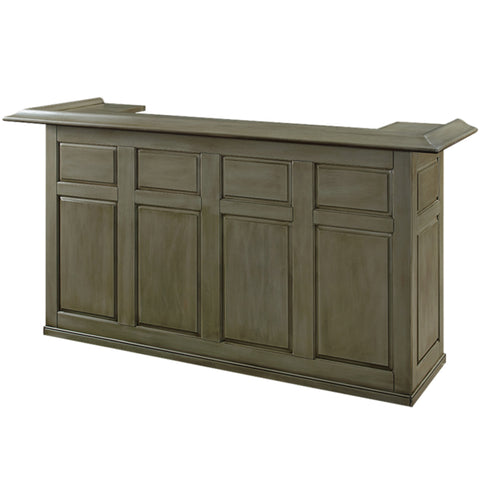 Dry Bar Cabinet 84 Inch Solid Wood - Slate