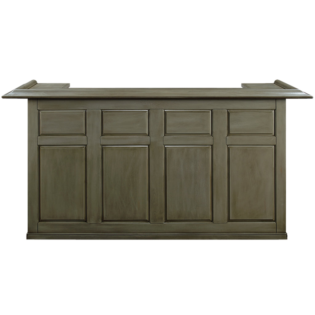 Dry Bar Cabinet 84 Inch Solid Wood - Slate