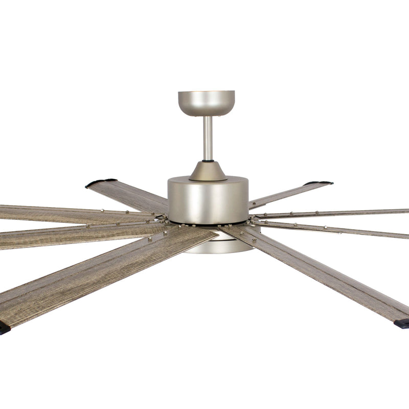 72"Bankston Integrated LED Indoor Nickel Standard Ceiling Fan