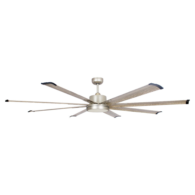 72"Bankston Integrated LED Indoor Nickel Standard Ceiling Fan