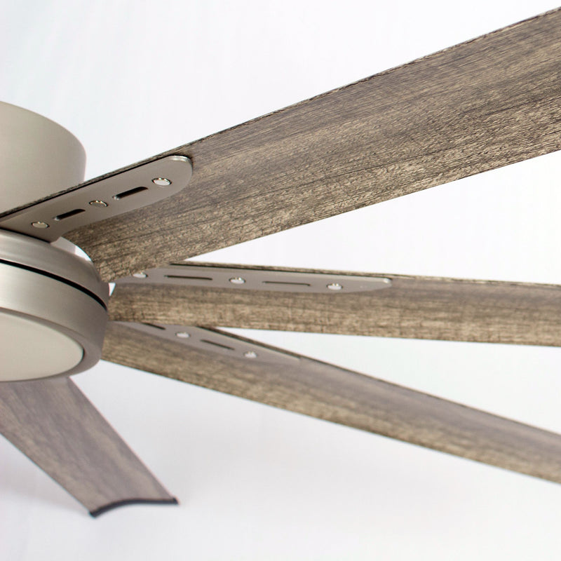 72"Bankston Integrated LED Indoor Nickel Standard Ceiling Fan