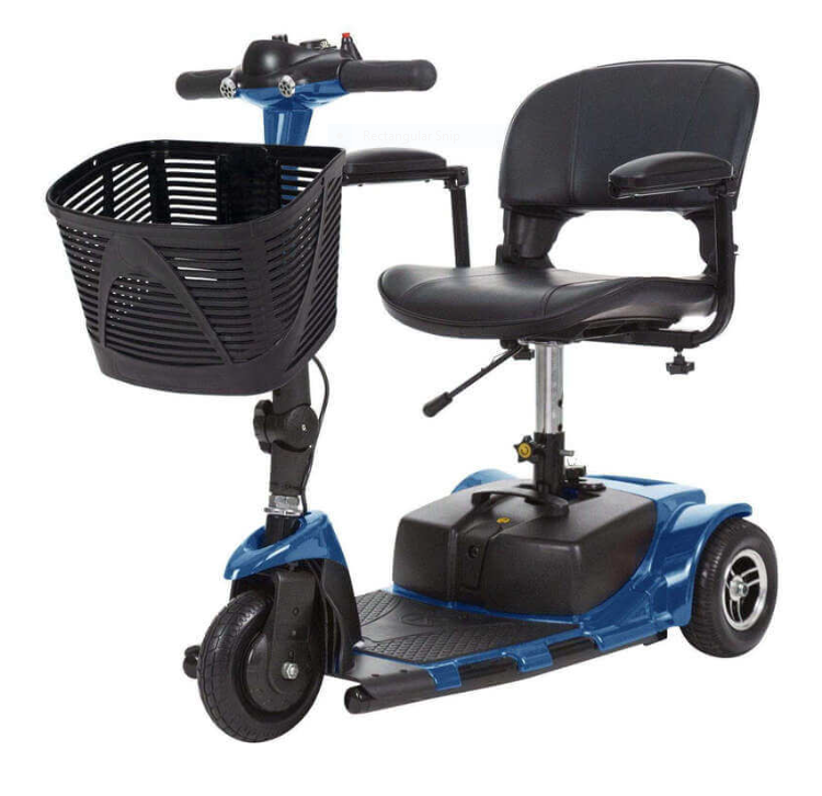 FFA Approved Vive 3 Wheel Mobility Scooter for Adults - Electric Long Range Powered Wheelchair (Free Scooter Backpack)