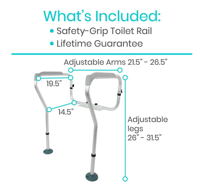 Vive Toilet Safety Rail