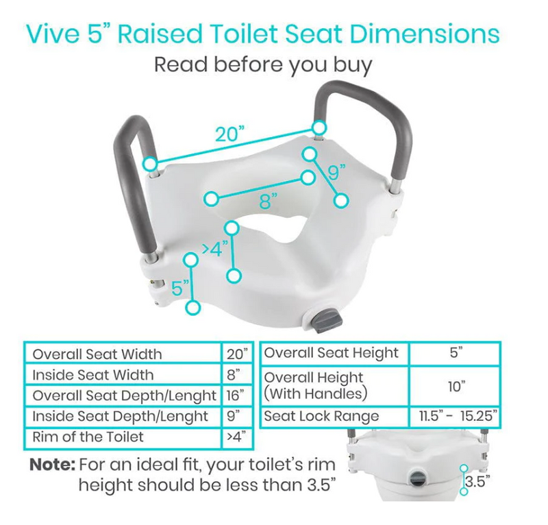 Vive Raised Toilet Seat