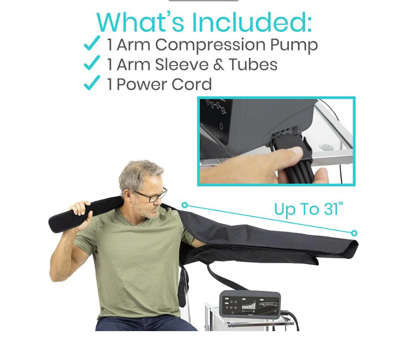 Vive Arm Compression Pump Full System: Premium