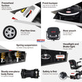 Metro Mobility 4-Wheel Mobility Scooter, Flat Free Tires, and Automatic Braking System - White (FREE Seat Cushion with Strap)