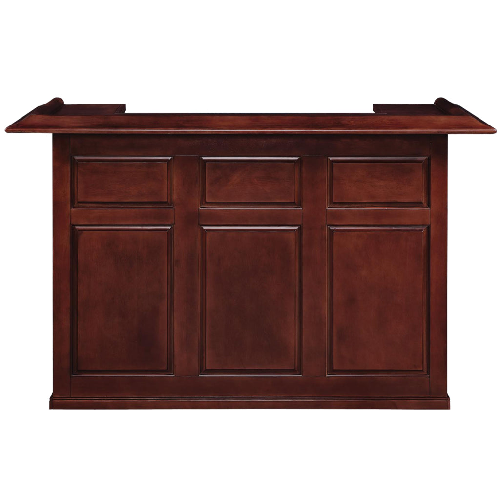 Dry Bar Cabinet 72 Inch Solid Wood - English Tudor