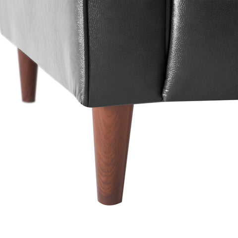 Recliner Chair Push Back, Medieval style Accent Chair - Black