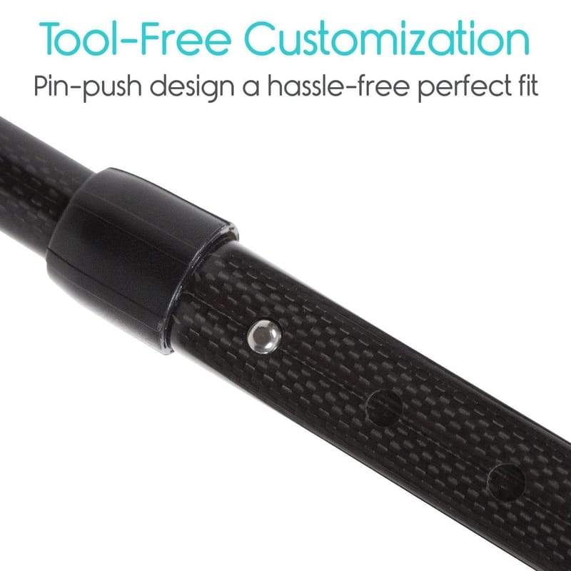 Vive Carbon Fiber Quad Cane