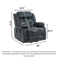 Please note that the size of the Crius Lift Chair may vary slightly due to the hand finishing of certain parts of the product, such as sewing pockets, ribbons, and other decorative features. While we make every effort to ensure the accuracy of our measurements, it is important to understand that the actual size of the chair may differ slightly from the dimensions provided.