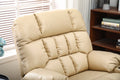 BulkyRiser Lift Chair for Big, 25 Inch Wide Seat with Heat and Massage, with Cup Holder,  Beige ‪(FREE 2 Years Warranty)
