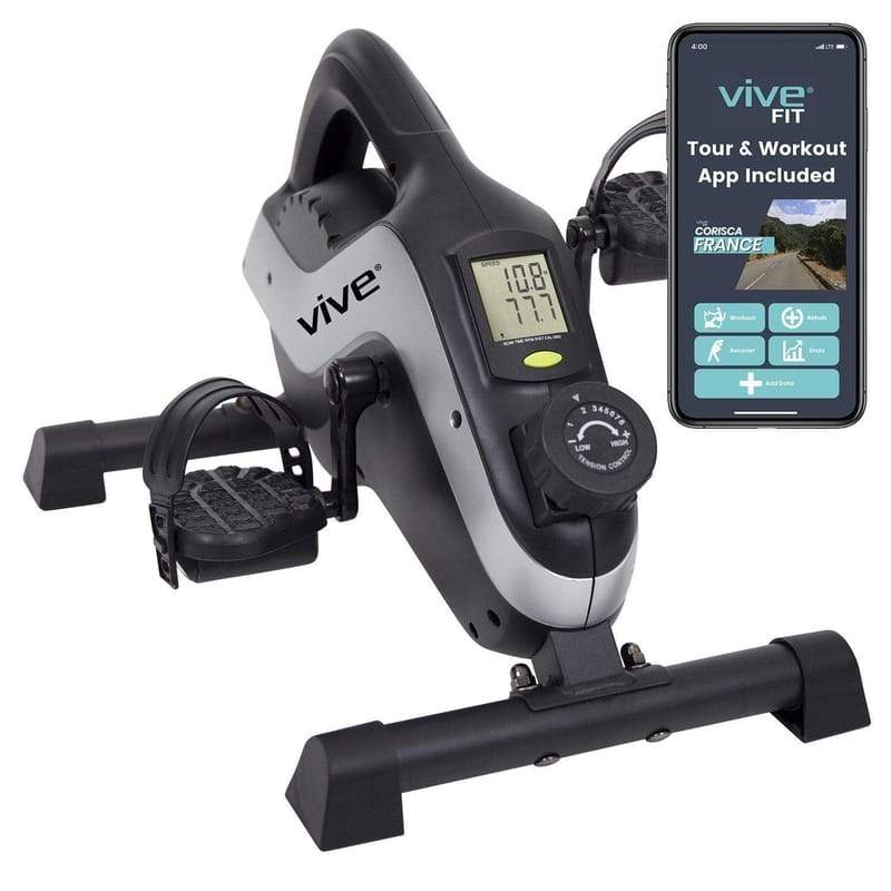 Vive Magnetic Pedal Exerciser Compatible with Smart Devices