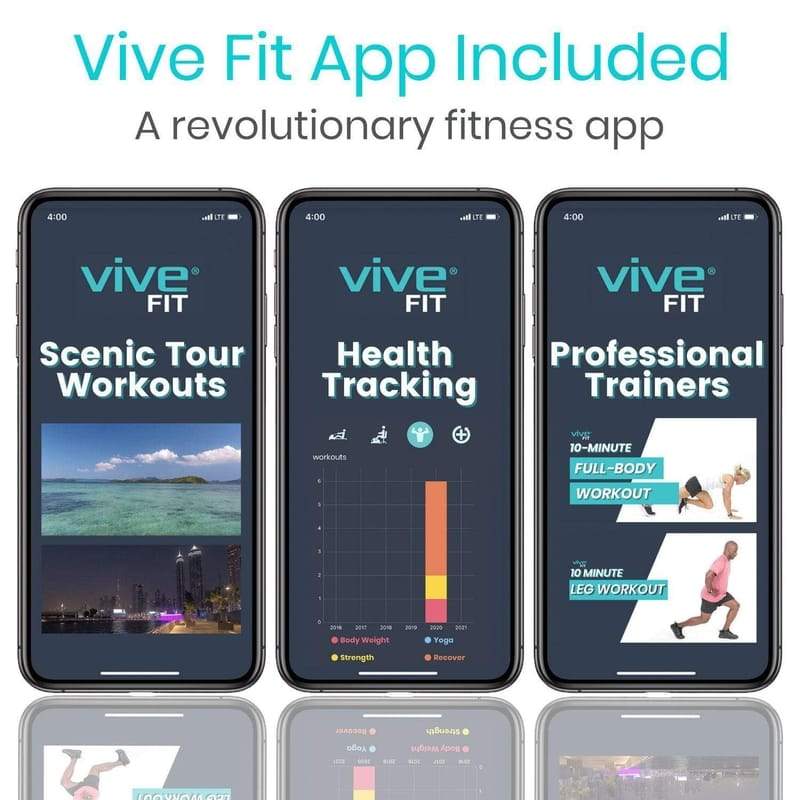 Vive Magnetic Pedal Exerciser Compatible with Smart Devices